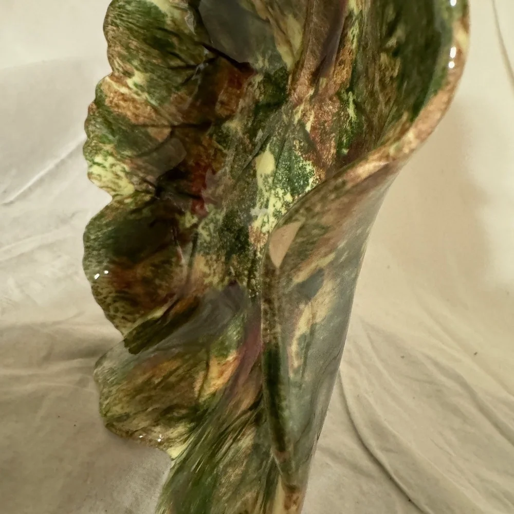 Vintage Jamieson's Capistrano California Pottery Leaf Shaped Candy Dish - Picture 5 of 9